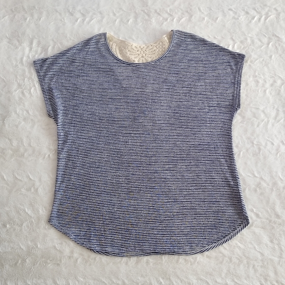 Apt. 9 Tops - Apt. 9 Striped Crochet Top
